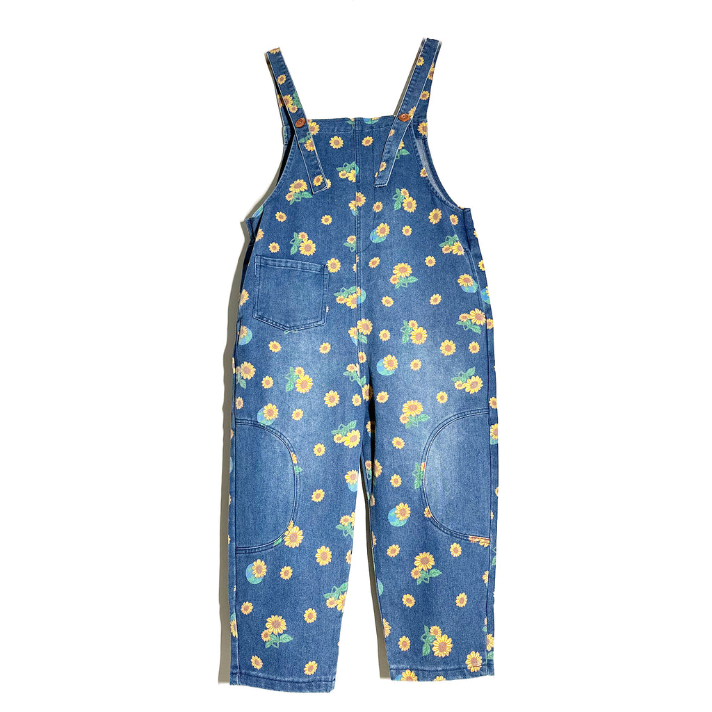 Sunflower printed overall